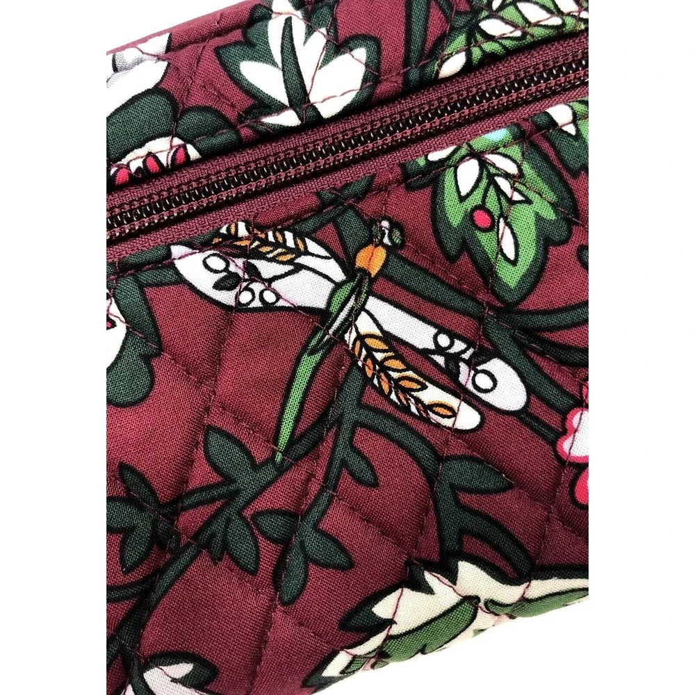 Vera Bradley Turnlock Wallet in Bordeaux Blooms - Picture 3 of 5